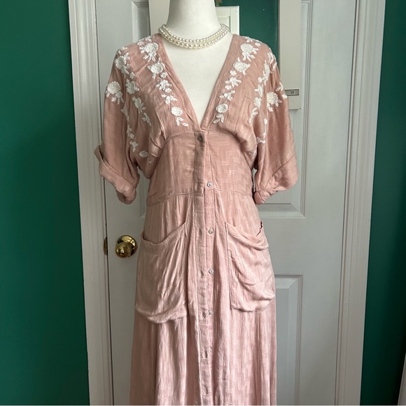 Free People Women’s Love to Love You Embroidered Dress X Small - Picture 10 of 16